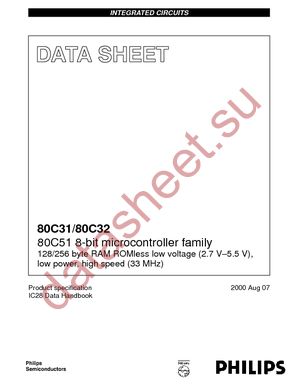 P80C32SBPN,112 datasheet  